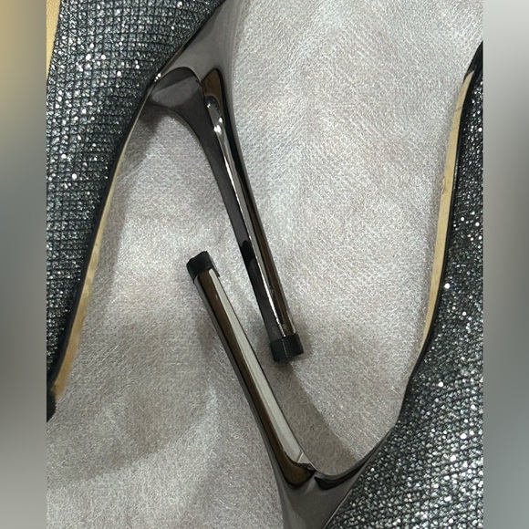 Jimmy Choo silver glitter stiletto - preowned - Picture 14 of 14